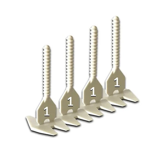 Kit Croisillons autonivelants 100 Cadrans + 100 croisillons 1 mm