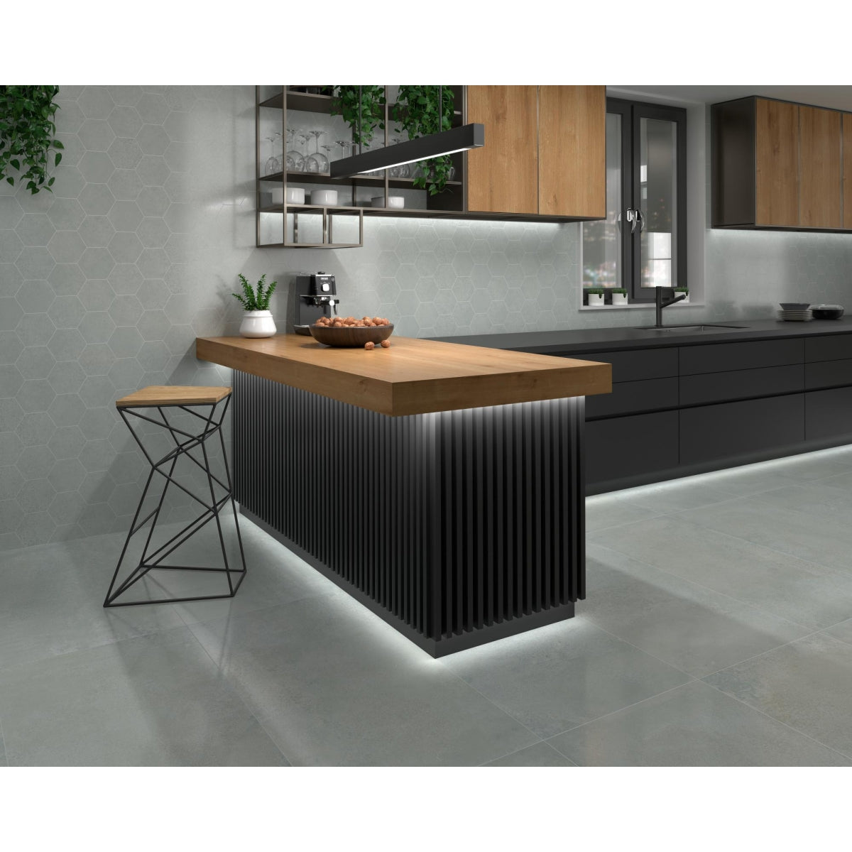 Carrelage Sol et mur rectifie Magnet Frozen 60x120 cm de Dune