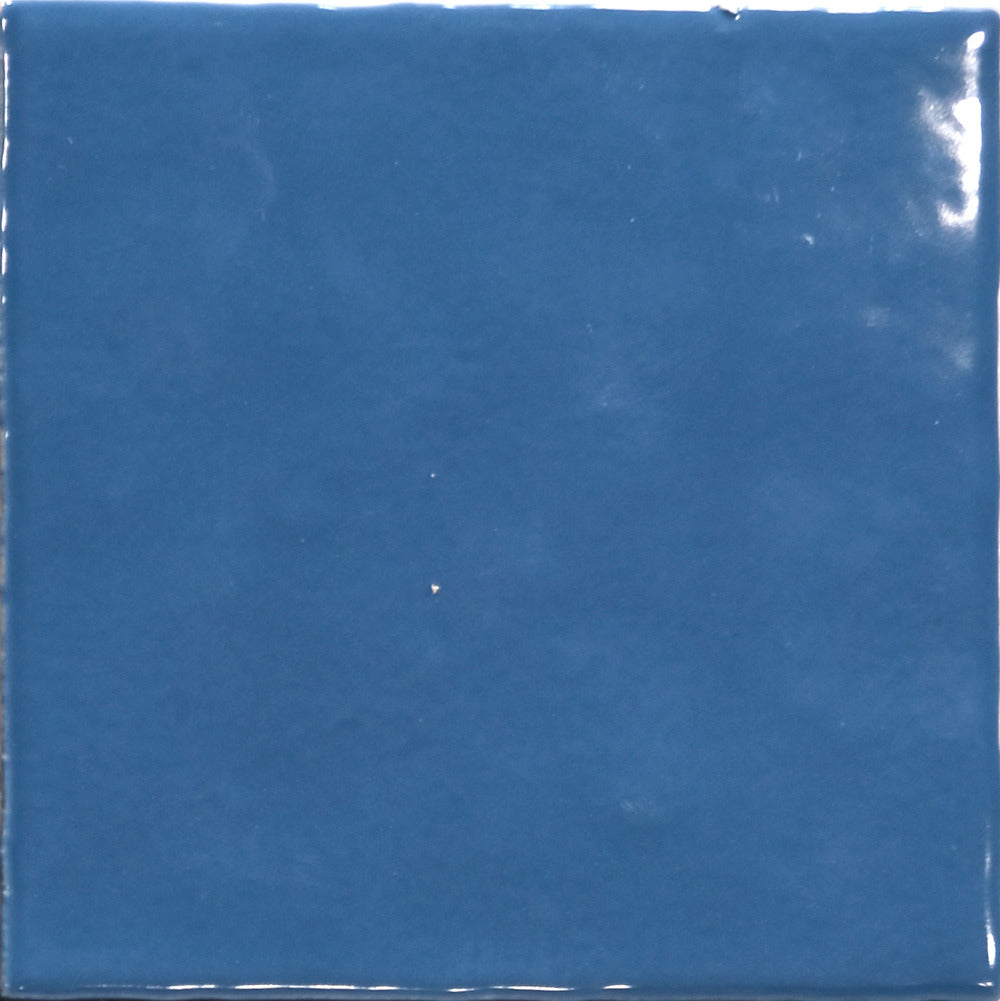 Carrelage Effet Zellige Meknes Indigo Brillant 12,5x12,5 cm de Dune