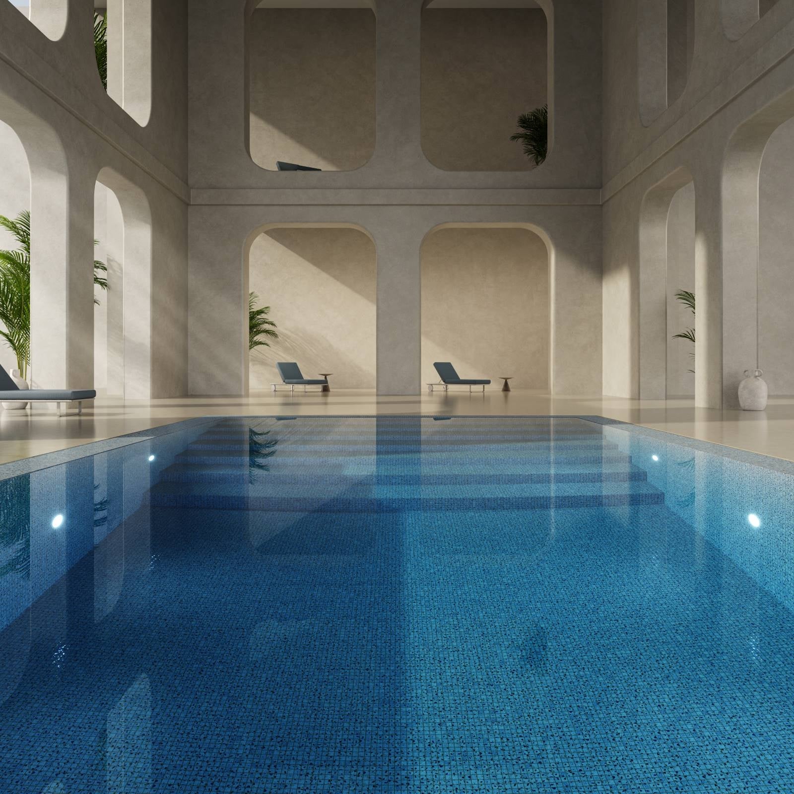 Mosaïque Emaux de verre Terrazzo Sea