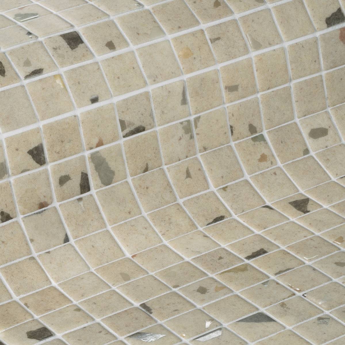 Mosaique Emaux de verre Terrazzo Clay Antiderapant 2,5x2,5 cm de Ezarri