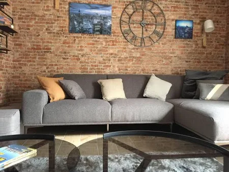 Carrelage Parement Mural Effet Pierre Brique Manhattan Cotto 31x56 cm de Realonda
