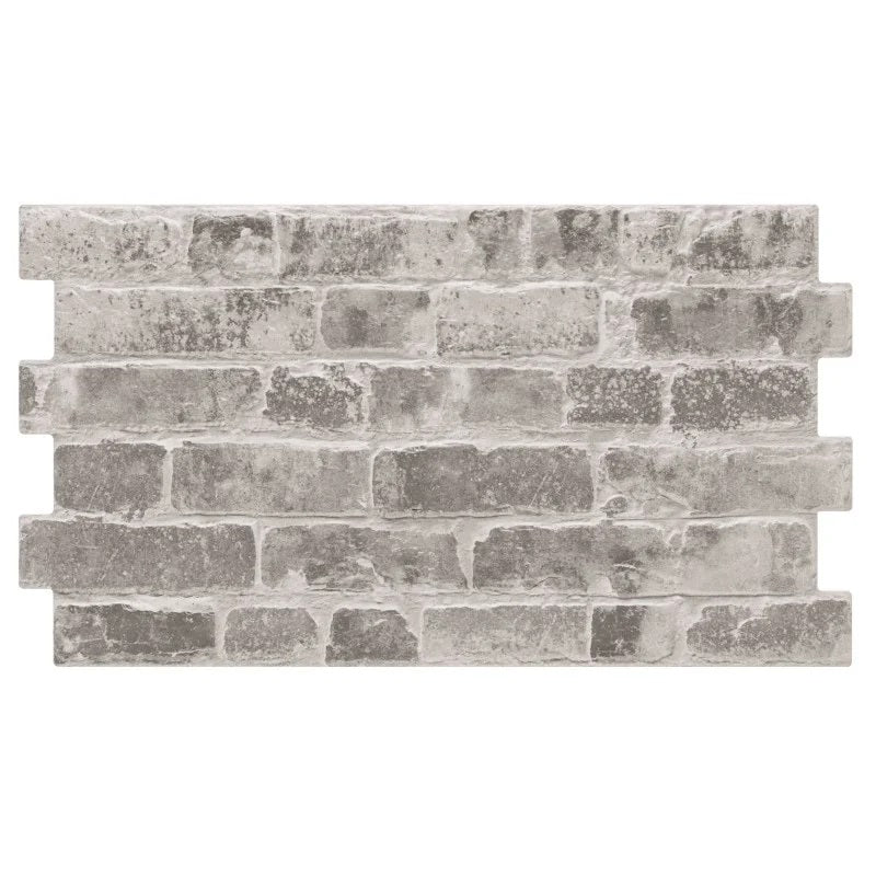 Carrelage Parement Mural Effet Pierre Brique Manhattan Charcoal 31x56 cm de Realonda