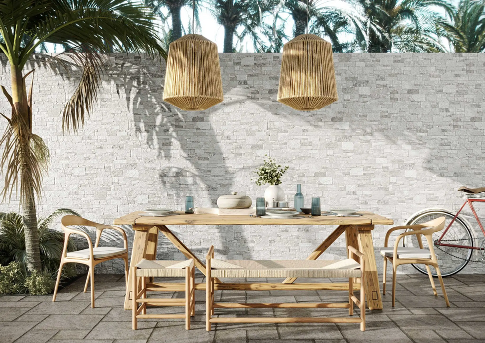 Carrelage Parement effet Brique Pierre Mural Stones 31x56 cm de Realonda