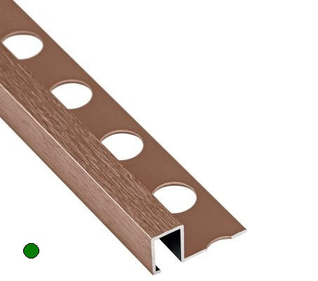 Lot de 2 Profiles Carrelage en aluminium Decor Or Rose Brosse