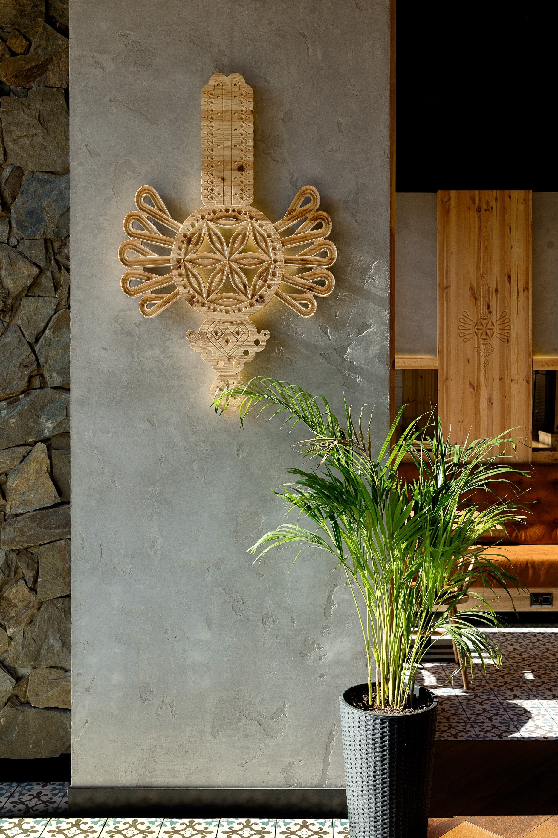 Carrelage Effet Carreau de Ciment Porto 20x20 cm de Dune