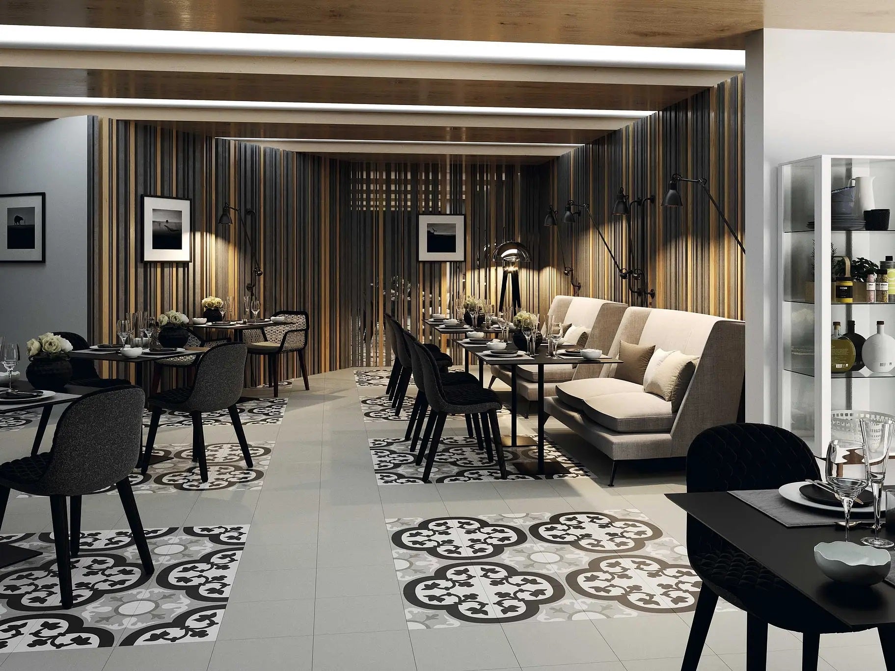 Carrelage Effet carreaux de ciment Hanoi 33x33 cm de Realonda