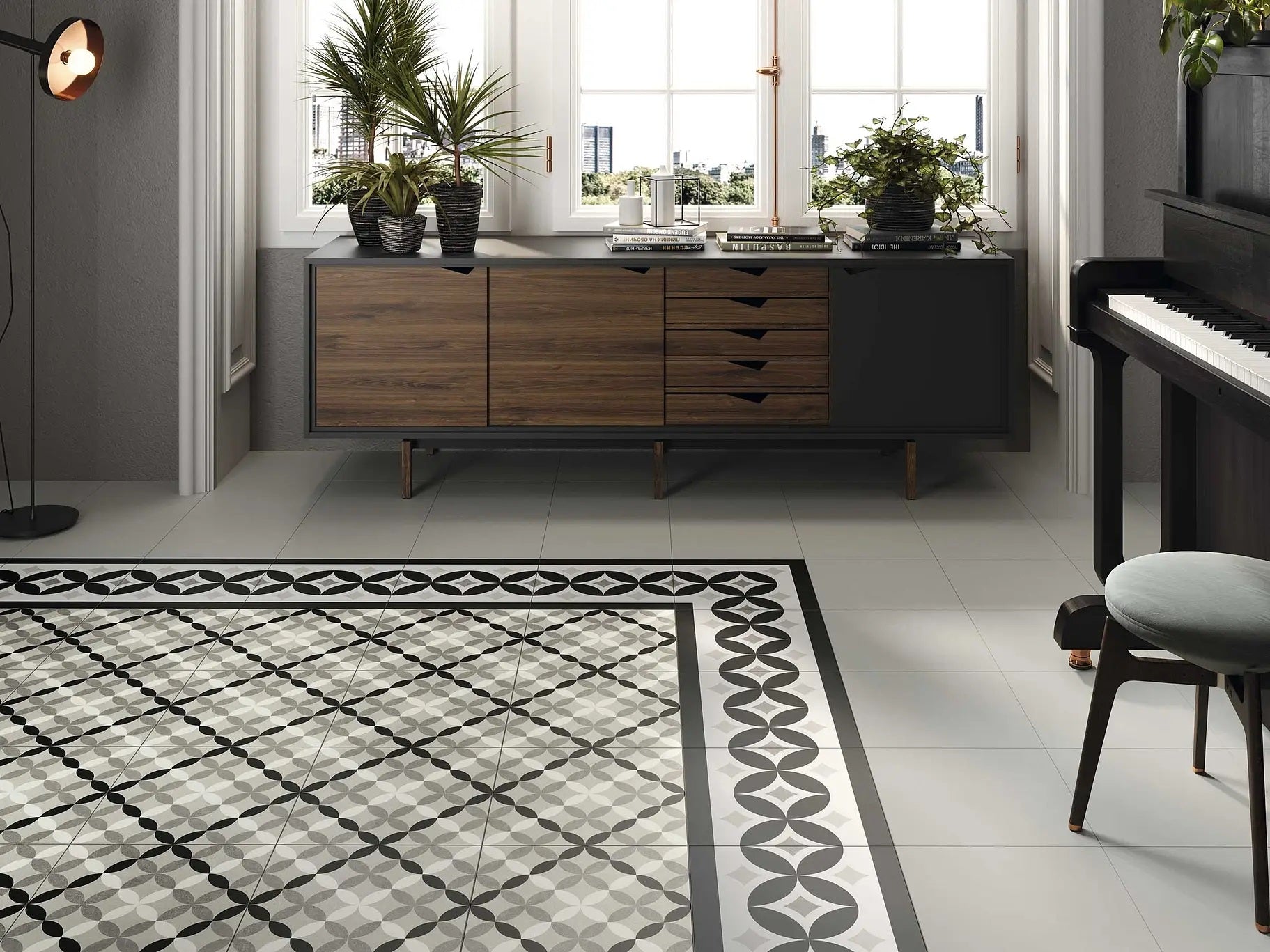 Carrelage Effet carreaux de ciment Hanoi 33x33 cm de Realonda