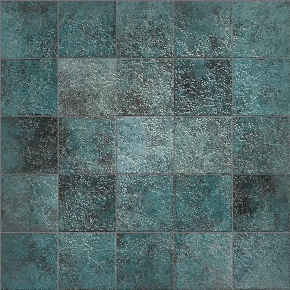 Echantillon Carrelage Terrasse et Piscine Tahiti 14,7x14,7 cm14.7x14.7 cm / Tahiti Turquoise Glossy