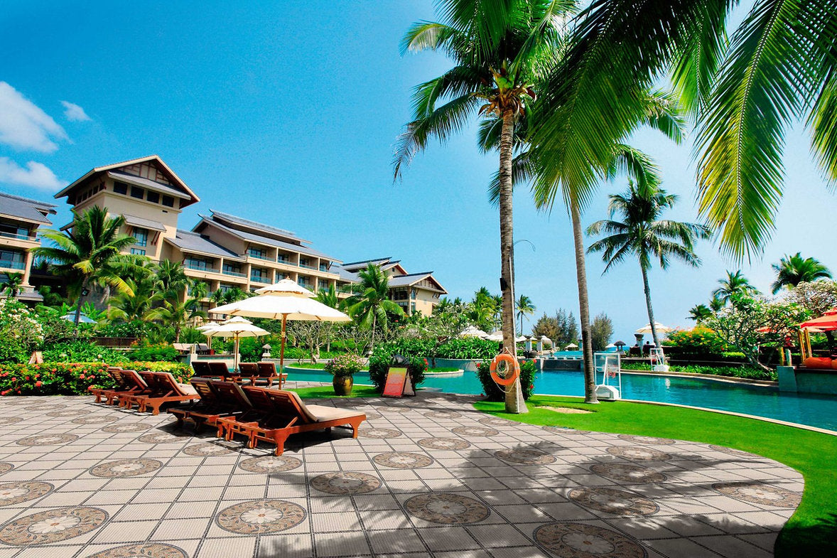 Carrelage Terrasse effet Pierre Trevi 44x44 cm de Realonda