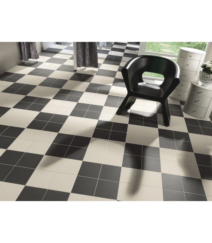 Carrelage Effet carreaux de ciment Centro Florentine Black 20x20 cm de Mainzu20x20 cm Boite de 1 m² / Victorian Gris