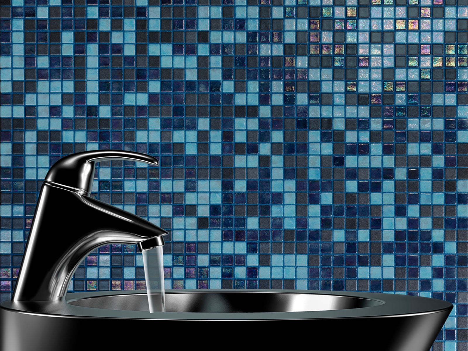 Mosaïque Emaux de verre Cocktail Blue Lagoon