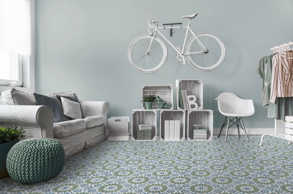 Carrelage Effet carreau de ciment Hydraulic Skandy Cold 15x15 cm