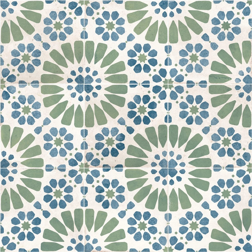 Carrelage Effet carreau de ciment Hydraulic Skandy Cold 15x15 cm