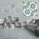 Carrelage Effet carreau de ciment Hydraulic Skandy Cold 15x15 cmBoite de 1.04 m²