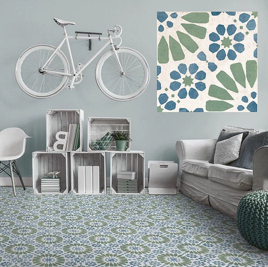 Carrelage Effet carreau de ciment Hydraulic Skandy Cold 15x15 cm