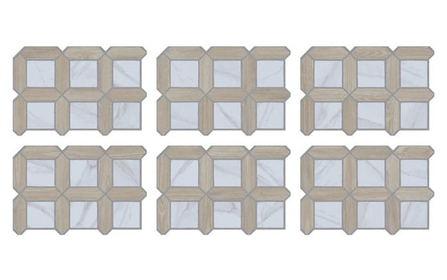 Carrelage Effet Pierre Olympus Albo 40x60 cm de Ecoceramic