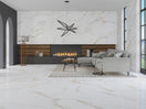 Effet Marbre Blanc et Or Marshall Gold Mat ou Brillant 75x150 cm de Ecoceramic75x150 cm Boite 1.13 m² / MAT