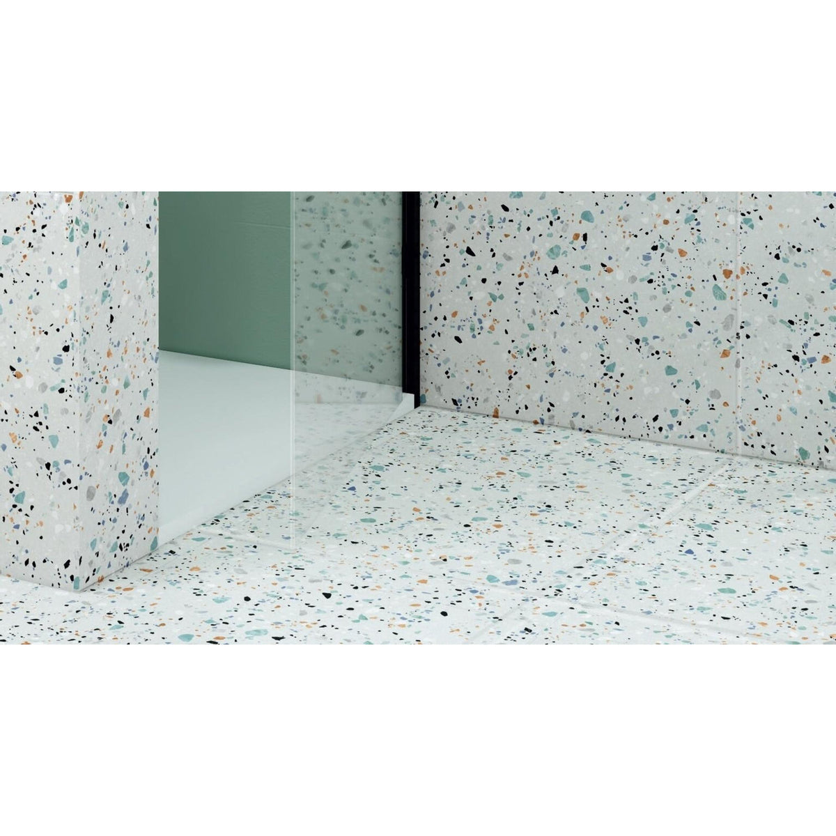 Effet Terrazzo rectifié Gobi Bianco