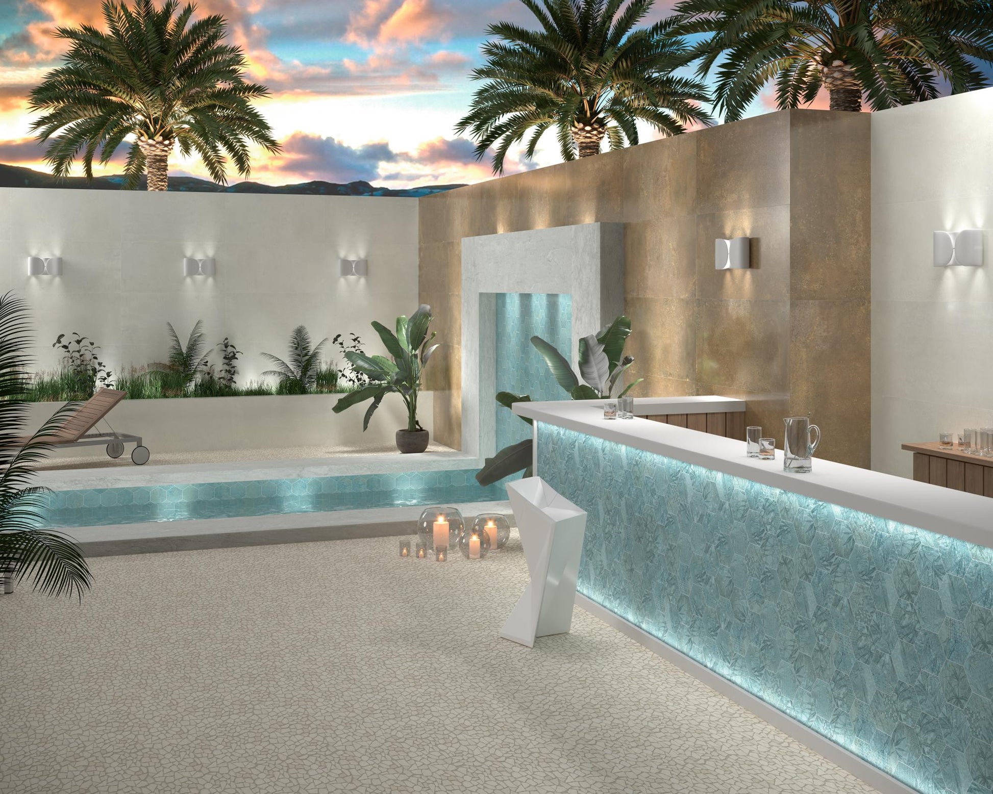 Carrelage Sol et mur rectifie Magnet Frozen 60x120 cm de Dune