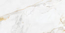 Effet Marbre Blanc et Or Marshall Gold Mat ou Brillant 90x90 cm de EcoceramicÉchantillon Marshall Gold / MAT