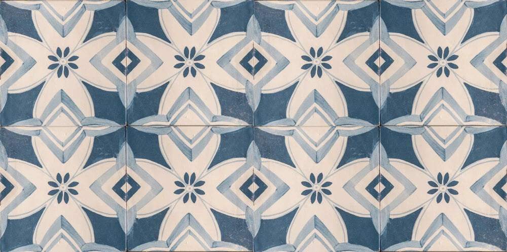 Carrelage Effet Carreaux de ciment Marlow Carolina 11,5x11,5 cm de Nanda Tiles