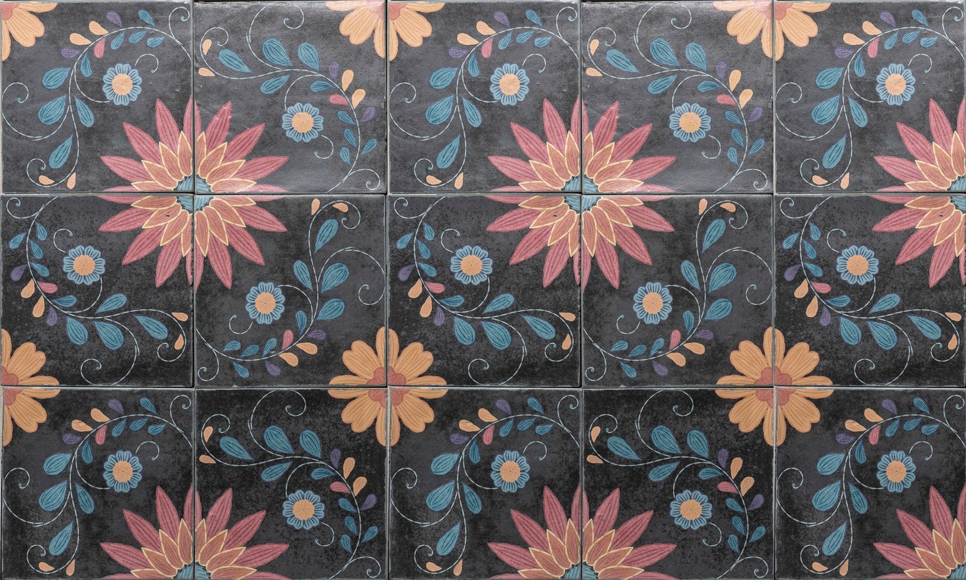 Carrelage Effet Carreau de ciment Marlow Adelina 11,5x11,5 cm de Nanda Tiles