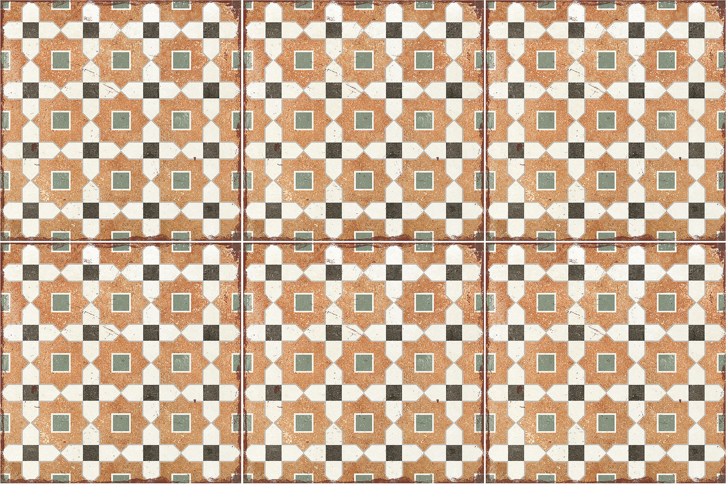 Echantillon carrelage Effet Carreau de Ciment Alhambra Tessina 20x20 cm