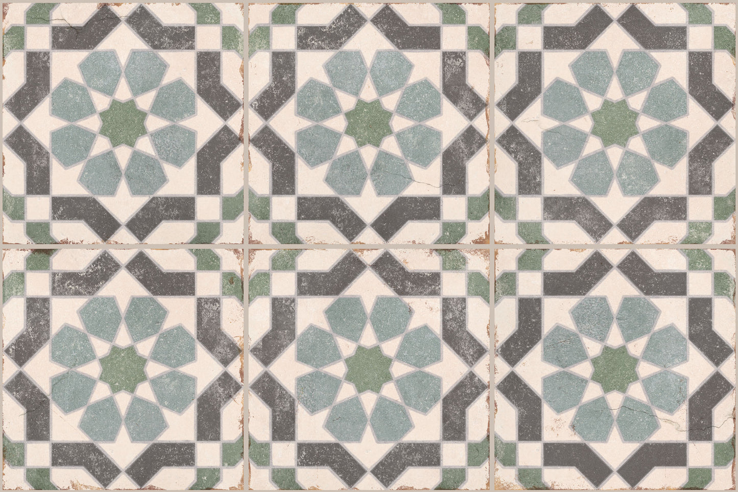 Carrelage Effet Carreau de Ciment Alhambra Layla 20x20 cm de Nanda Tiles