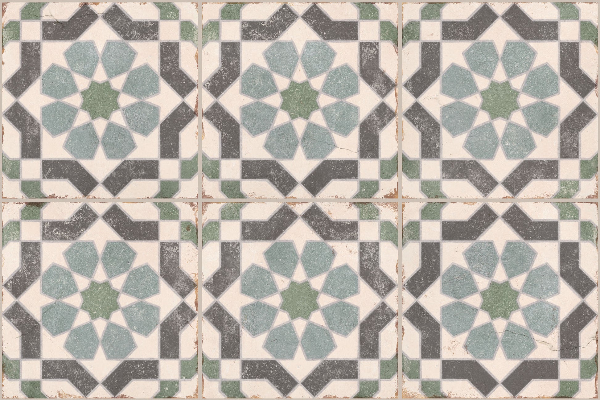 Carrelage Effet Carreau de Ciment Alhambra Layla 20x20 cm de Nanda Tiles