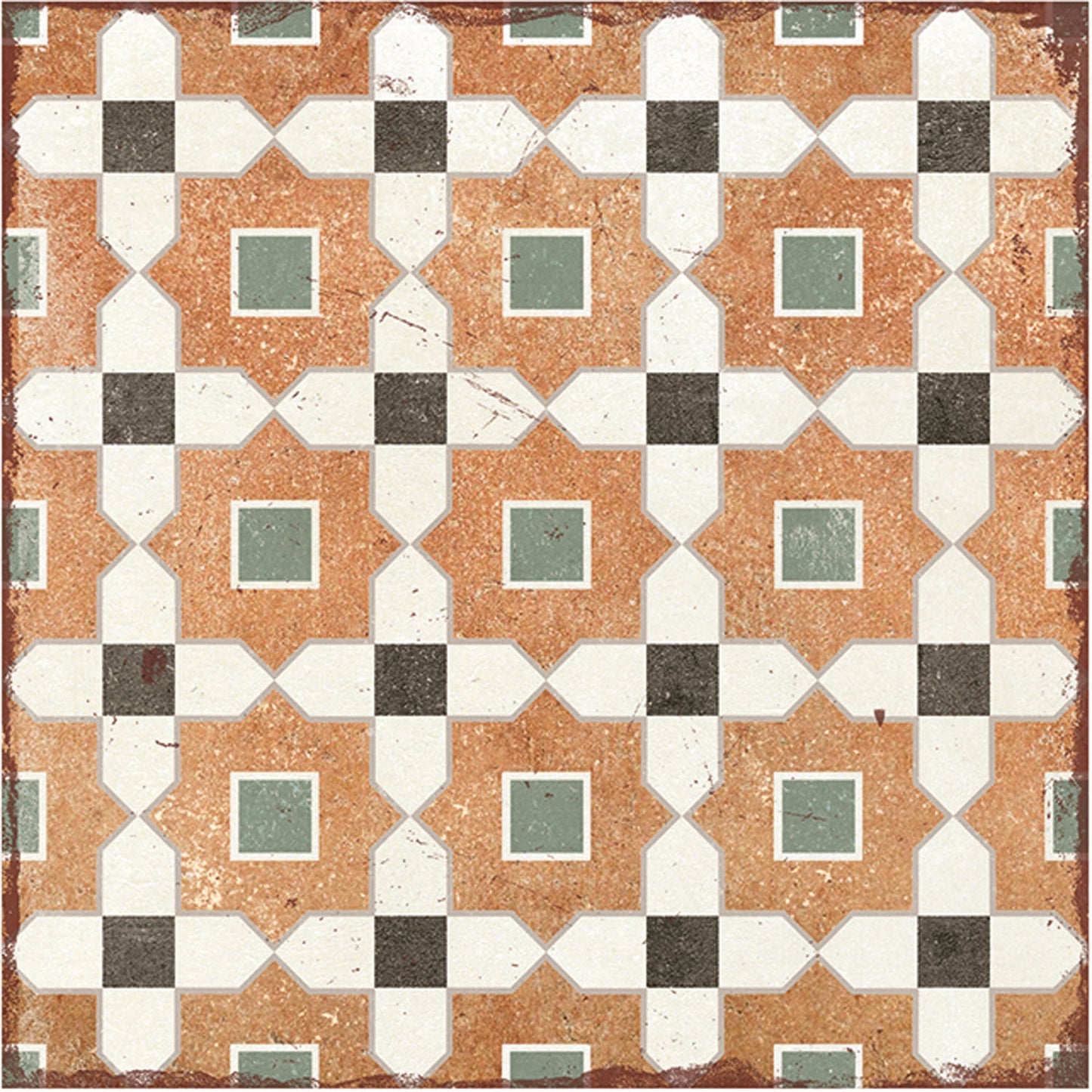 Echantillon carrelage Effet Carreau de Ciment Alhambra Tessina 20x20 cm