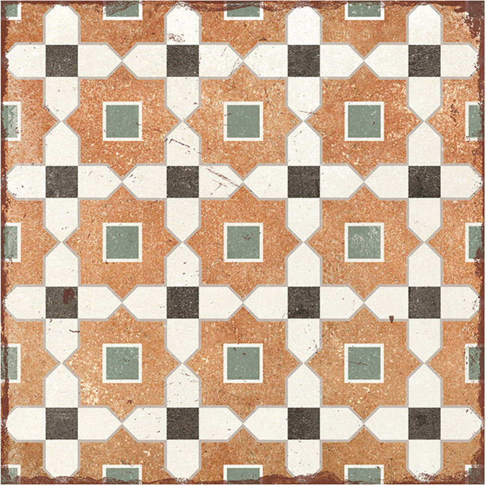 Echantillon carrelage Effet Carreau de Ciment Alhambra Tessina 20x20 cm