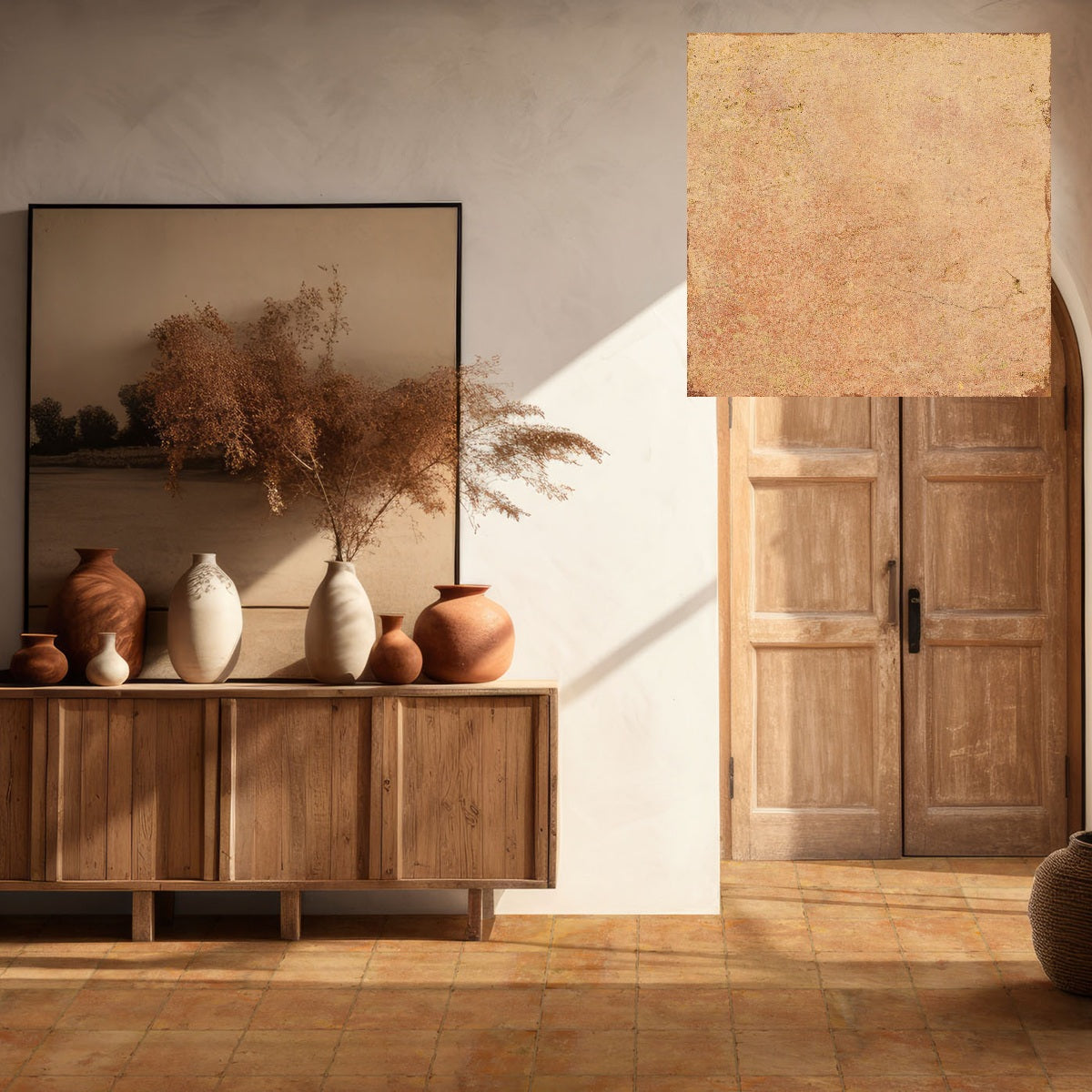 Carrelage Effet Carreau Ciment Andalusia Kasbah Cotto 20x20 cm de Nanda Tiles