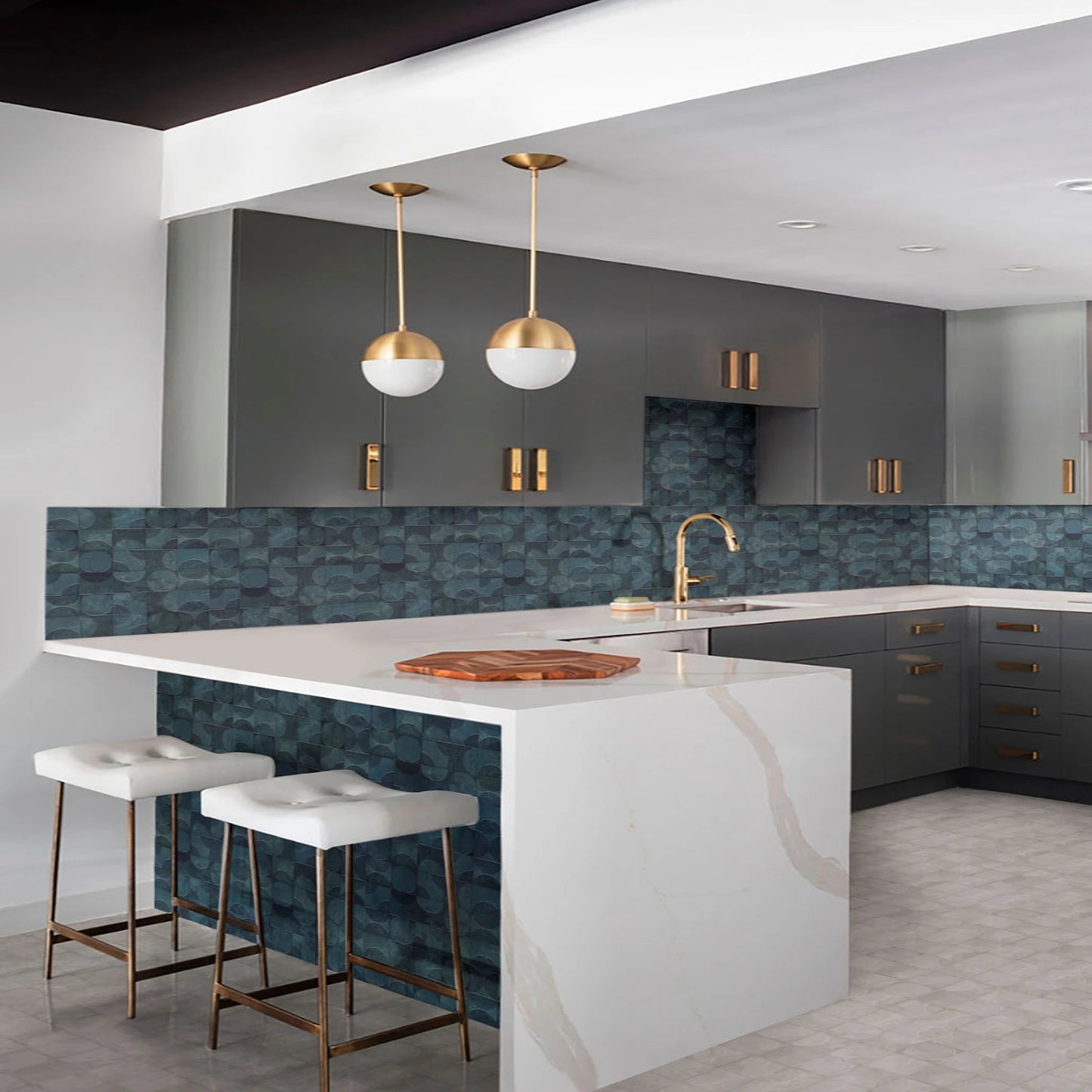 Carrelage Effet Zellige Amantina Alessia 10x10 cm de Nanda Tiles