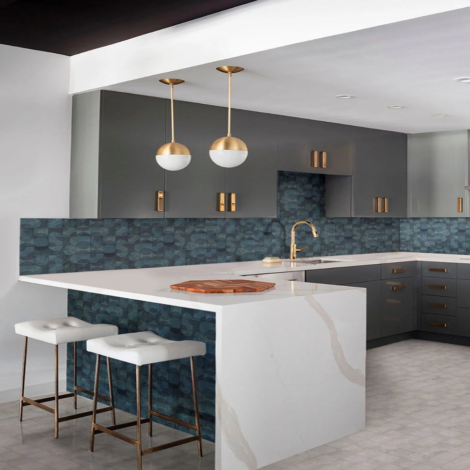 Carrelage Effet Zellige Amantina Gabriella 10x10 cm de Nanda Tiles10x10 cm Boite 0.51 m² / Manutti Pearl