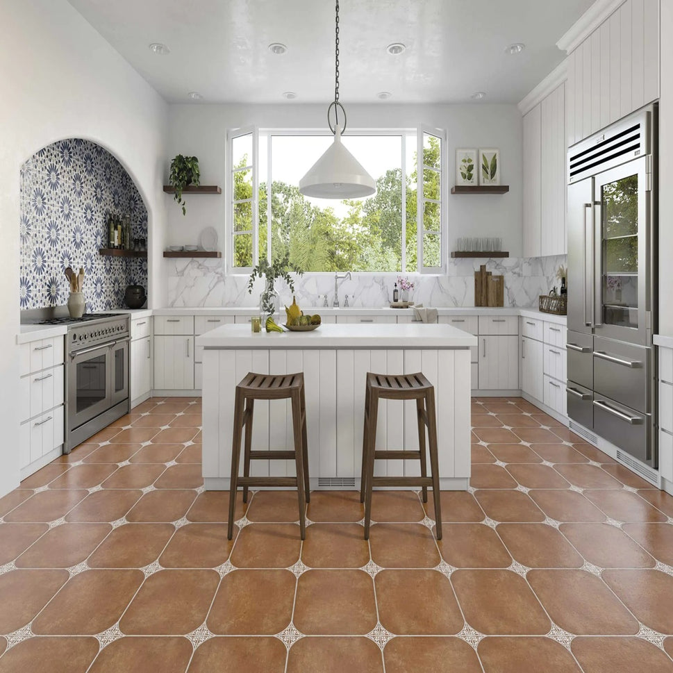 Carrelage Effet Pierre Terre Cuite Aranjuez 45x45 cm de Realonda