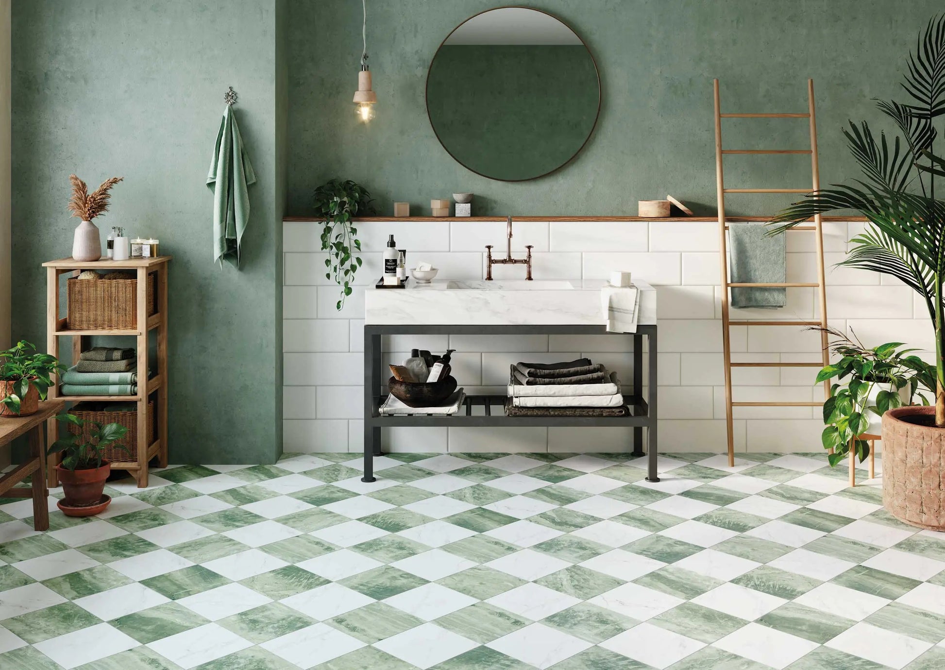 Carrelage Effet Marbre Chess Jungle 44x44 cm de Realonda