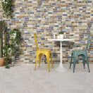 Carrelage Parement Mural Effet Pierre Brique Manhattan Color 31x56 cm de RealondaBoite de 1.21m²