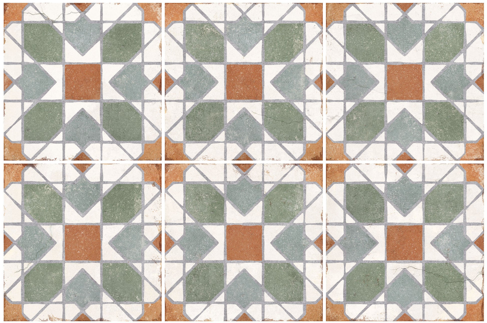 Carrelage Effet Carreau Ciment Andalusia Teulet 20x20 cm de Nanda Tiles