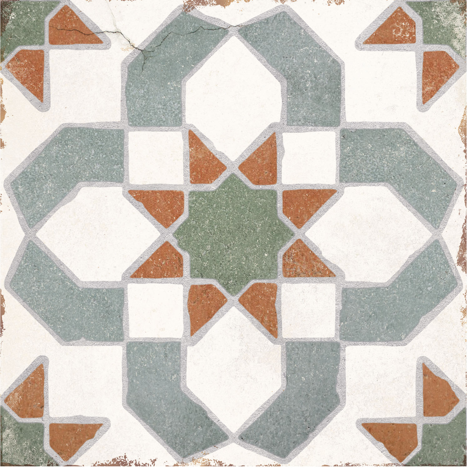 Carrelage Effet Carreau Ciment Andalusia Yara 20x20 cm de Nanda Tiles