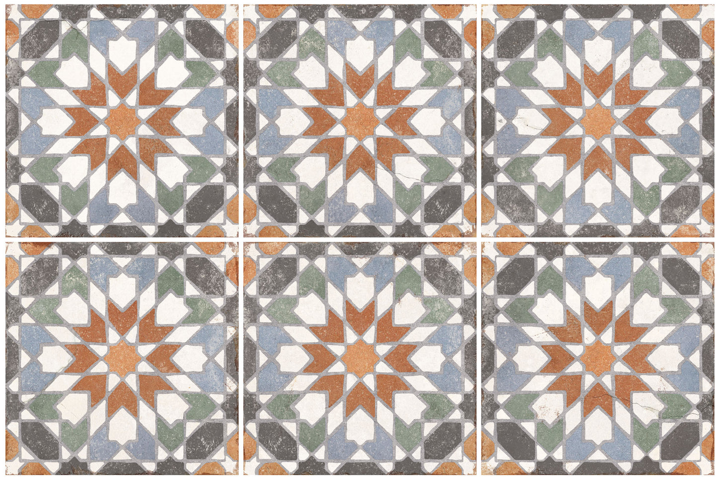 Carrelage Effet Carreau Ciment Andalusia Zaida 20x20 cm de Nanda Tiles