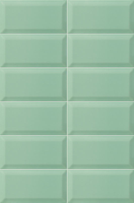 Carrelage Mural Metro Bissel Emerald Brillant 10x20 cm de Mainzu