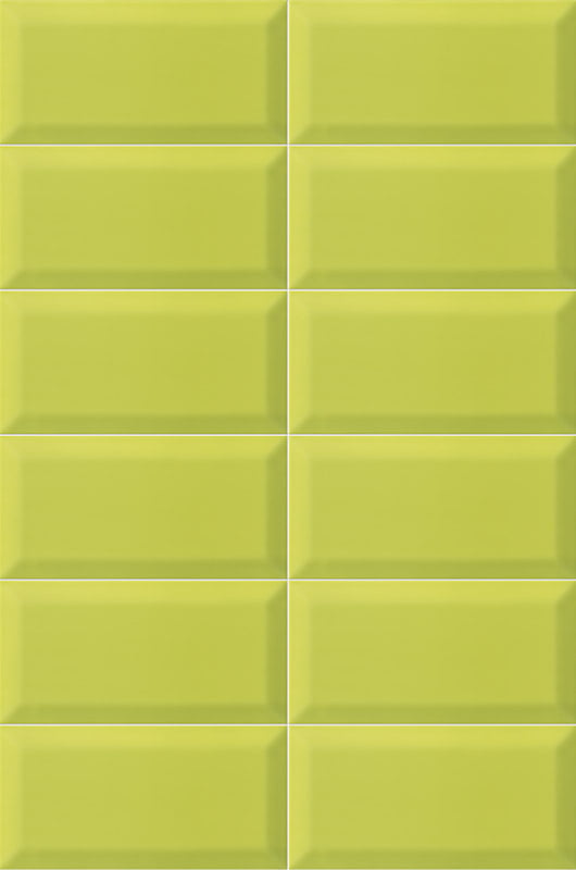 Carrelage Mural Metro Bissel Y Green Brillant 10x20 cm de Mainzu
