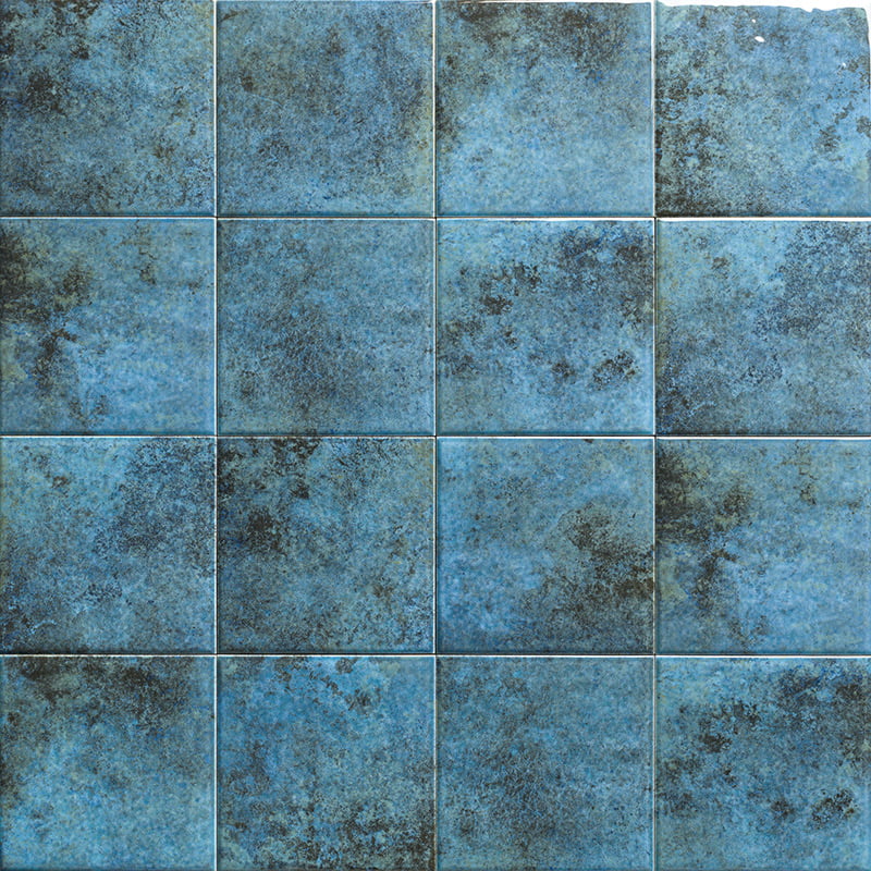 Carrelage Effet Pierre River Blu 15x15 cm de Mainzu