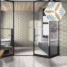 Carrelage Hexagonal Effet Carreau Ciment Bohemia Miranda 21x25 cm de Nanda Tiles21x25 cm Boite de 0.52 m²