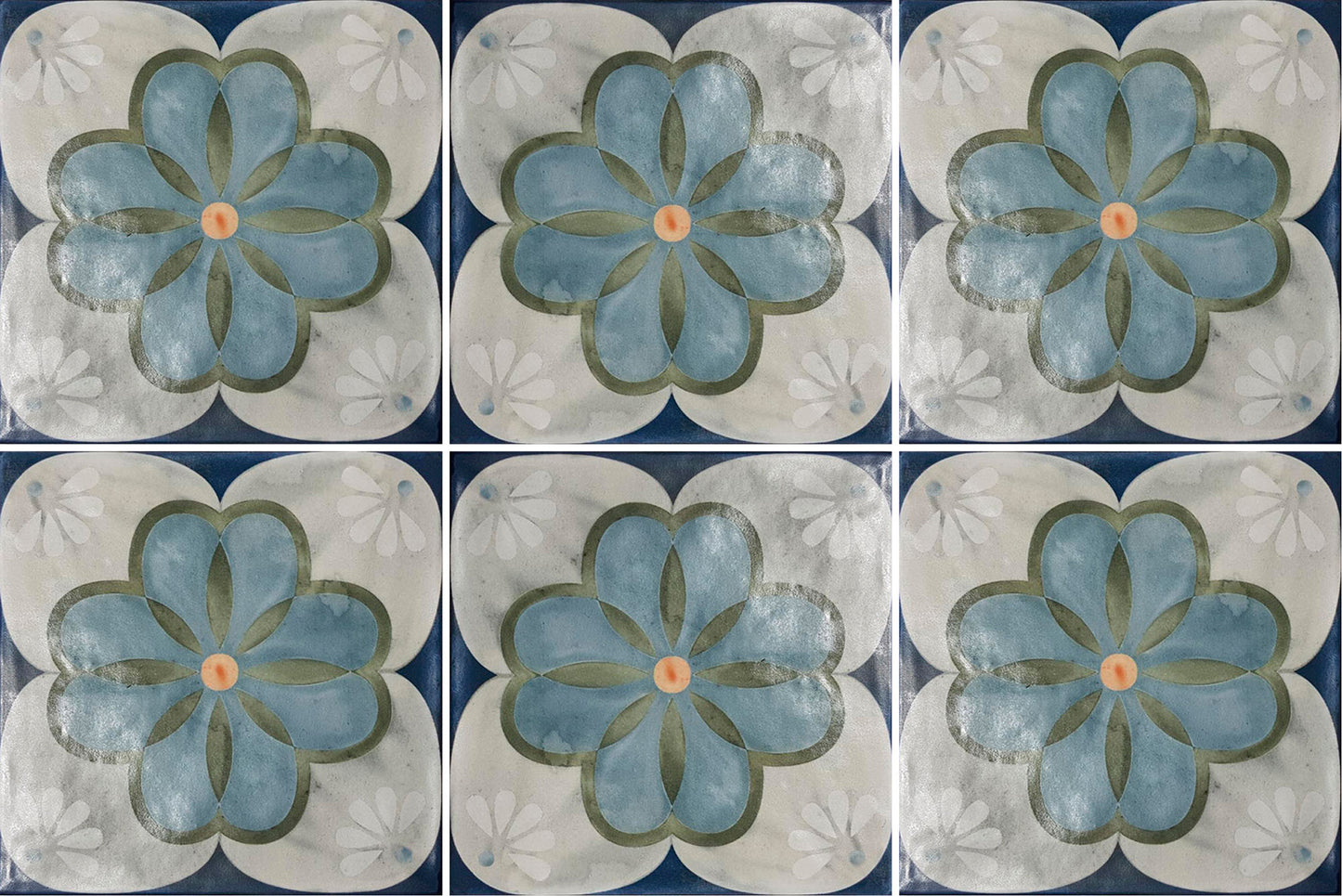 Effet Carreaux de Ciment Veranda Liena 15x15 cm de Nanda Tiles