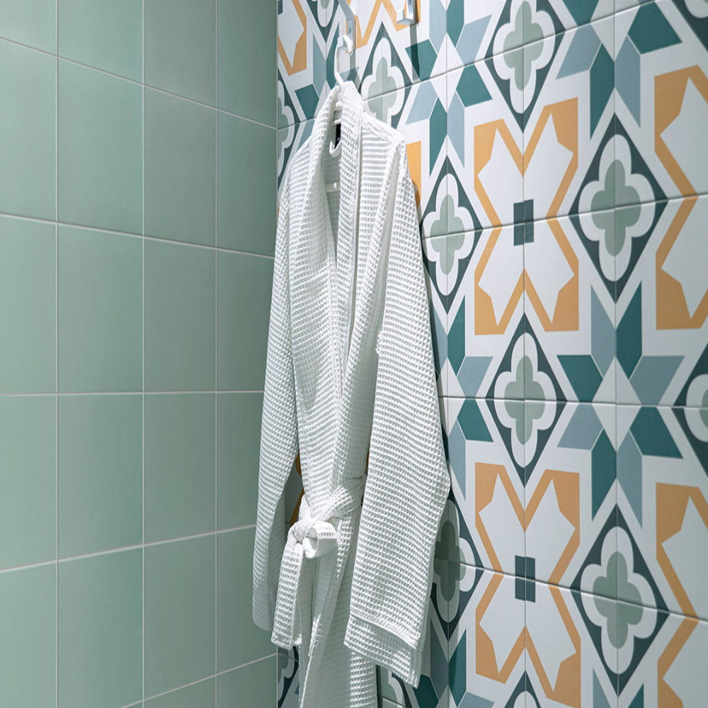 Carrelage Effet carreau de ciment Normandy Herve 20x20 cm de Mainzu