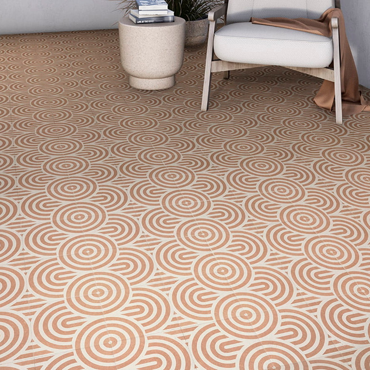 Carrelage Effet carreau de ciment Canem Terra Decor Three 20x20 cm de Mainzu