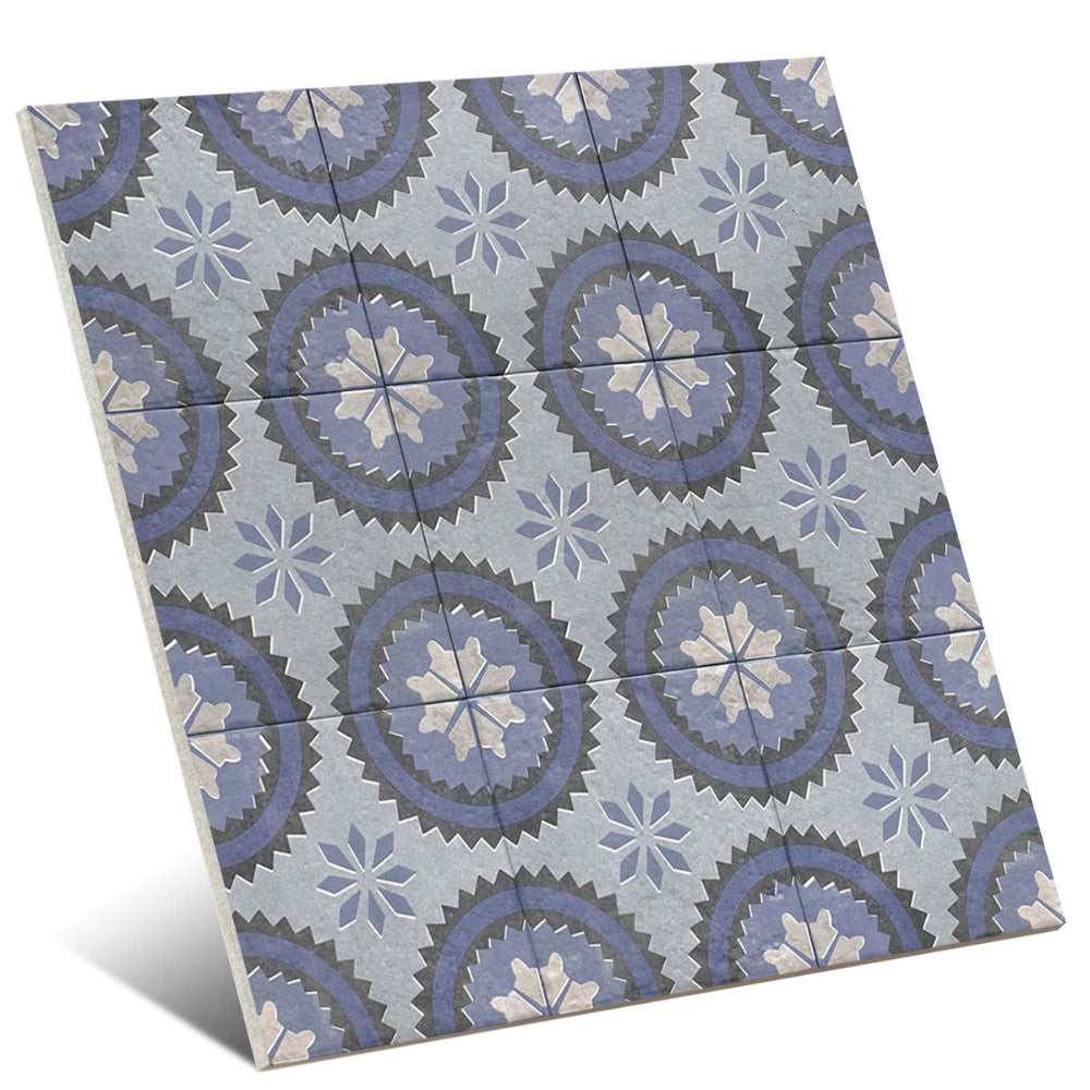Carrelage Effet carreau de ciment Decor Water 20x20 cm de Mainzu