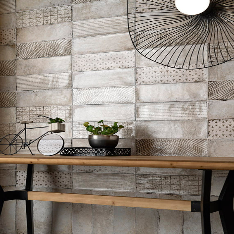Carrelage Effet Zellige Elios White 10x30 cm de Mainzu